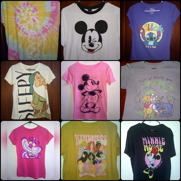 10 T-SHIRT MYSTERY BUNDLE - Bulk Lot Set Random Tees Shirts - Picture 8 of 16